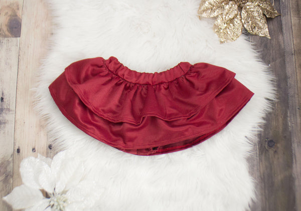 Red Ruffled Skirt Bloomers