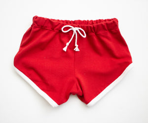 Red Retro Shorts